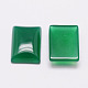 Rectangle Natural Green Agate Cabochons G-K032-01-2