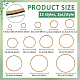 12 pieza de anillos de láminas de MDF&nbsp;AJEW-WH0816-273-2