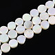Нити бусин из натуральных пресноводных раковин с гальваническим покрытием SSHEL-T017-31-1