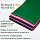 ビロードのパッキング袋  巾着袋  ミックスカラー  23.5x17x0.4cm  10色  2個/カラー  20個/セット TP-NB0001-17-4