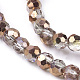 Chapelets de perles en verre électroplaqué EGLA-J042-4mm-H03-3