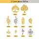 50pcs 10 pendentifs en alliage de style DIY-YW0005-09-2
