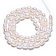 Fili di perle di perle d'acqua dolce coltivate naturali PEAR-N012-04H-4
