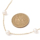 Collar de cadena con cuentas de perlas naturales NJEW-JN04345-4
