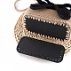 PUレザーボトム  編みバッグ用  女性バッグ手作りdiyアクセサリー  長方形  ミックスカラー  182x82x6mm  穴：5mm  4色  1pc /カラー  4個/セット FIND-PH0015-96-3