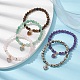 Runde Perlen-Stretch-Armbänder aus natürlichem Edelstein BJEW-JB09727-2
