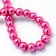 Chapelets de perles rondes en verre peint X-HY-Q330-8mm-10-4