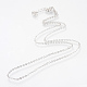 Eisenkabelketten Halskette machen X-MAK-R016-45cm-P-2