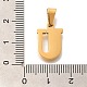 Подвески из нержавеющей стали 304 с ионным покрытием (IP) STAS-U035-01G-U-3