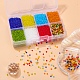 8 Colors Glass Seed Beads SEED-YW0001-62-7