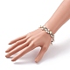 Bracelets de perles de coquille d'ormeau naturel de losange/coquille de paua BJEW-JB05776-03-4