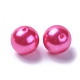Hot Pink Imitated Pearl Chunky Bubblegum Acrylic Round Beads X-PACR-20D-55-2