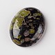 Natural de la flor del ciruelo de jade cabuchones de piedras preciosas ovales X-G-J329-04-18x25mm-2