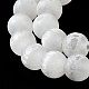 Brins de perles de sélénite naturelles G-F706-12B-02C-3