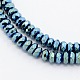 Grade A Electroplate Non-magnetic Synthetic Hematite Beads Strands X-G-N0014-4x2mm-01-1