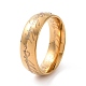 201 anillo de dedo de acero inoxidable para hombres y mujeres. RJEW-I089-23G-1
