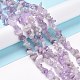 Нити бусин из натурального лавандового аметиста с кусочками X-G-M205-35-5