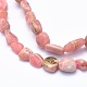 Chapelets de perles en rhodochrosite naturelle G-G765-57-3
