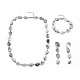Bracelets & boucles d'oreilles & colliers ensembles de bijoux SJEW-JS01046-1
