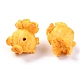 樹脂ビーズ  模造食品  ポップコーンのおもちゃ  ダークオレンジ  21x19.5x16.5mm  穴：2mm RESI-O009-17B-2