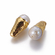 Perlas naturales abalorios de agua dulce cultivadas PEAR-F011-50G-2