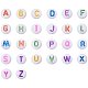 PandaHall About 1000 Pcs 7mm Acrylic Alphabet Letter Beads A-Z Flat Round Spacer Bead for Jewelry Making SACR-PH0003-03-2
