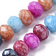 Opaque Baking Painted Glass Beads Strands EGLA-N006-009C-A18-3