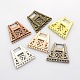 Filigree Trapezoid Plating Zinc Alloy Chandelier Components PALLOY-N0099-08-1