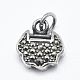 925 amuletos de plata de ley tailandeses STER-P044-03AS-1