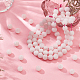 Olycraft circa 96 pz 8mm perline di quarzo rosa smerigliato perline di quarzo rosa naturale perline di cristallo rosa opaco perline rotonde sciolte della pietra preziosa pietra energetica per il braccialetto collana orecchino creazione di gioielli artigianato fai da te G-OC0003-57A-5