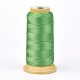 ポリエステル糸  カスタム織りジュエリー作りのために  ライムグリーン  1mm  約230m /ロール NWIR-K023-1mm-15-1