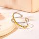 Dos tonos 925 anillo de plata esterlina entrecruzado ajustable abierto x anillo compromiso boda brazalete anillos banda dedo envolver anillos joyería de moda minimalista para mujeres JR955A-5