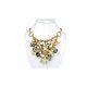 Trendy Starfish and Conch Bib Necklaces, with Iron Chains and Brass Lobster Claw Clasps, Golden, 18.9 inch(48.2cm)