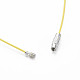 Cuerda del collar de alambre de acero inoxidable de fabricación de la joya DIY TWIR-R003-02-5