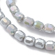 Chapelets de perles en verre électroplaqué EGLA-K015-08F-3