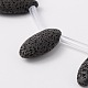 Synthetic Lava Rock Bead Strands G-N0098-18-2