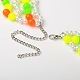 Acryliques colliers de perles de dossard pour le carnaval NJEW-PJN875-4