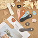 CHGCRAFT 14 Sets 7 Colors Imitation Leather Sew on Purse Lock with Snap Button FIND-CA0008-57-4