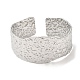 304 bracelets manchette larges martelés en acier inoxydable pour femme BJEW-L682-012P-1