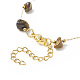 Bracelet en perles de pierres précieuses mélangées naturelles BJEW-JB09941-4