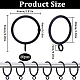 30 шт. железные кольца для штор с люверсом IFIN-SP0001-16B-2