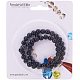 PandaHall Elite Natural Obsidian Beads Strands For Jewelry Making (1 Strands) Round G-PH0028-8mm-14-7