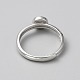 925 verstellbarer Ring aus Sterlingsilber.&nbsp;DIY-WH0888-141P-02-2