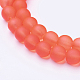 Chapelets de perles en verre transparent GLAA-S031-8mm-27-1