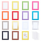 OLYCRAFT 28 Set Card Paper Picture Frame 6.5 x 5 Inch Picture Matted Frame Boards for Wall Decorated Picture Display- Assorted Colors DIY-OC0001-91-1