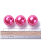 Hot Pink Imitated Pearl Chunky Bubblegum Acrylic Round Beads X-PACR-20D-55-4
