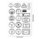 GLOBLELAND Postage Clear Stamps City Air Mail Stamp Postmark Silicone Clear Stamp Seals for Cards Making DIY Scrapbooking Photo Journal Album Decoration DIY-WH0167-56-950-6