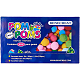 1 box (400 stücke) pom poms handwerk machen verschiedene größen & farben hochelastische gute qualität pom poms kreative handwerk diy material DIY-BC0001-02-3