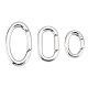 Unicraftale 3pcs 3 estilos 304 anillos de puerta de resorte de acero inoxidable STAS-UN0040-93-1