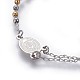 201 Stainless Steel Charm Bracelets BJEW-P258-15-3